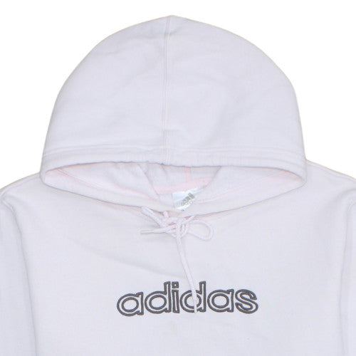 Womens UK Size 10 adidas Pink Pullover Hoodie