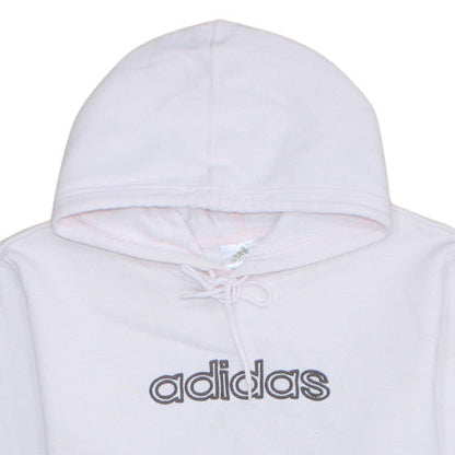 Womens UK Size 10 adidas Pink Pullover Hoodie