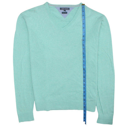 Mens UK Size M Tommy Hilfiger Green Pullover Jumper