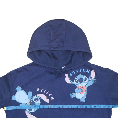 Womens UK Size L Disney Blue Pullover Hoodie