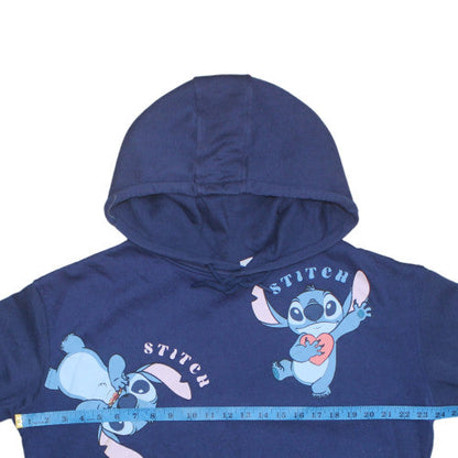 Womens UK Size L Disney Blue Pullover Hoodie