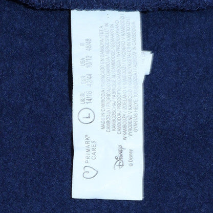Womens UK Size L Disney Blue Pullover Hoodie