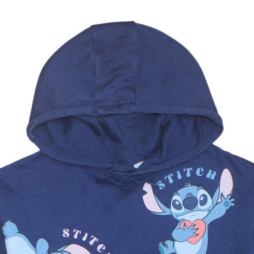 Womens UK Size L Disney Blue Pullover Hoodie