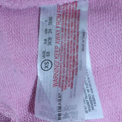 Womens UK Size XS SmileyWorld Pink Pullover Sweatshirt