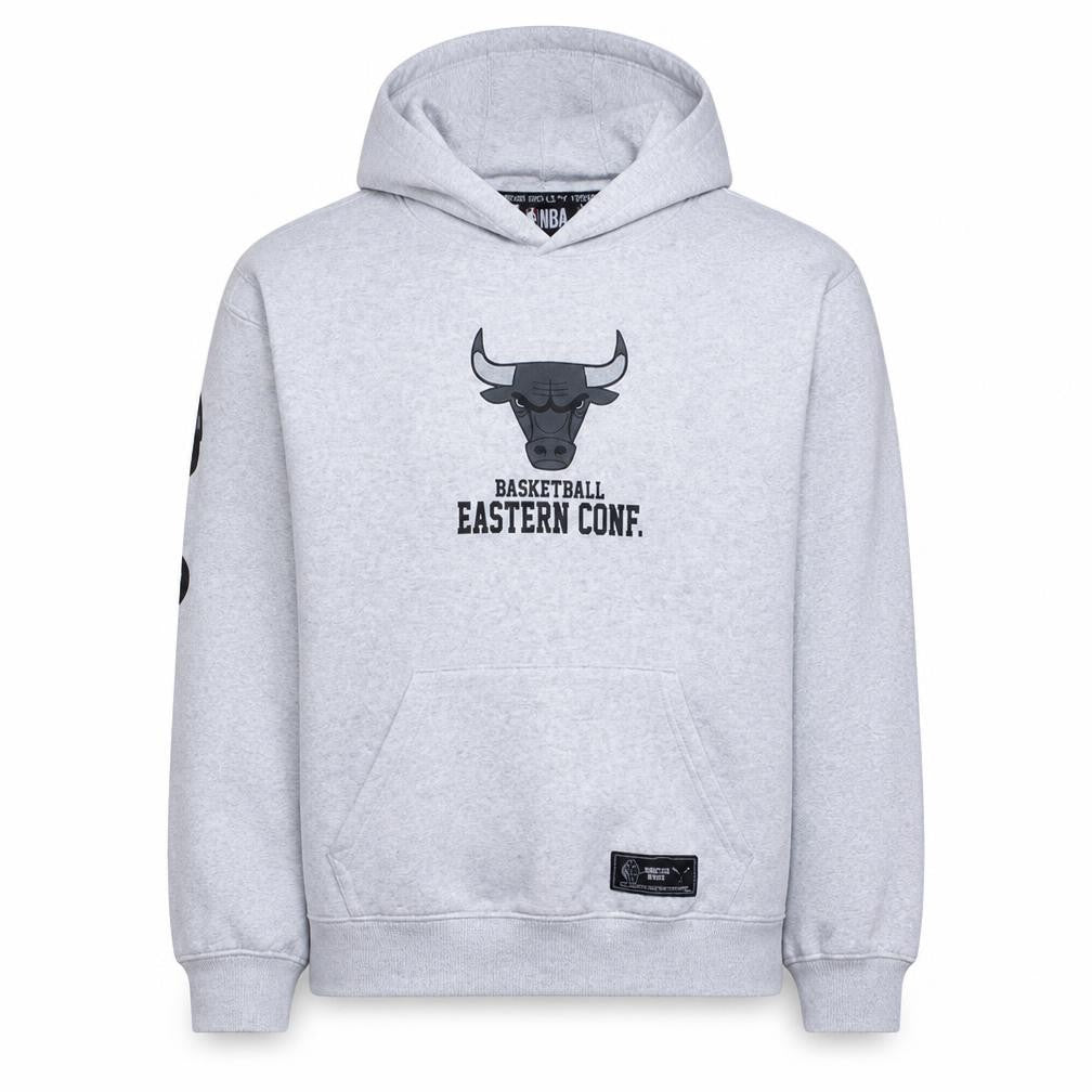 Mens UK Size L NBA Grey Pullover Hoodie