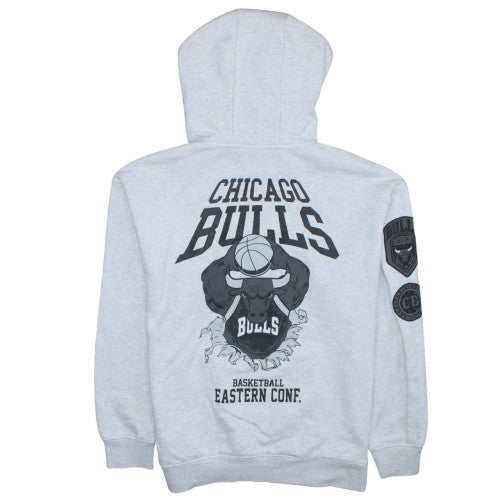 Mens UK Size L NBA Grey Pullover Hoodie