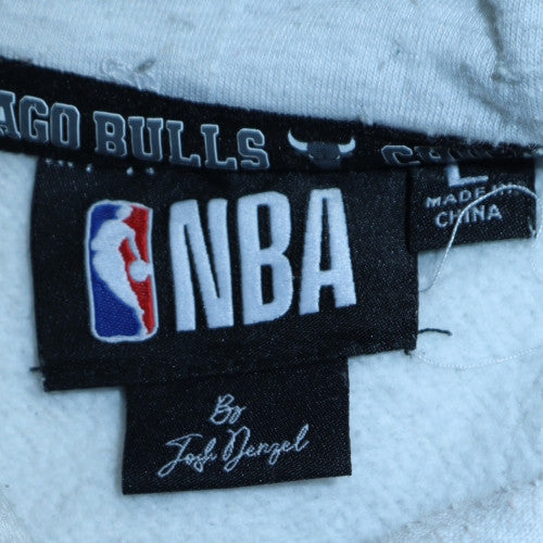 Mens UK Size L NBA Grey Pullover Hoodie