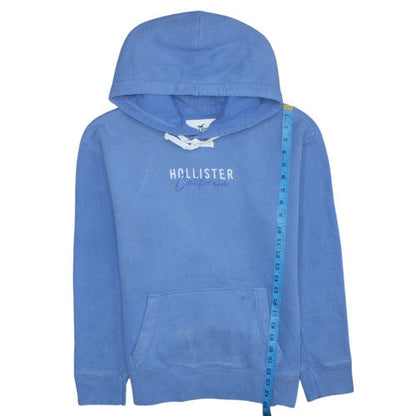 Mens UK Size XS Hollister Blue Pullover Hoodie