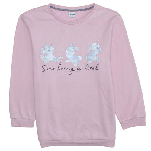 Womens UK Size M Disney Pink Pullover Sweatshirt