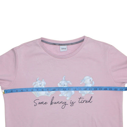 Womens UK Size M Disney Pink Pullover Sweatshirt