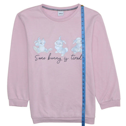 Womens UK Size M Disney Pink Pullover Sweatshirt