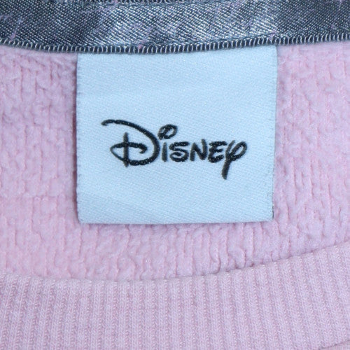Womens UK Size M Disney Pink Pullover Sweatshirt