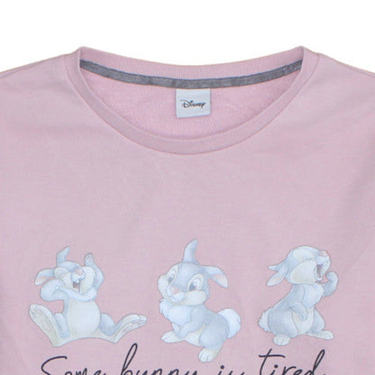 Womens UK Size M Disney Pink Pullover Sweatshirt