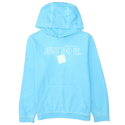 Womens UK Size XL Nike Blue Pullover Hoodie