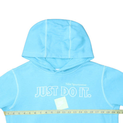 Womens UK Size XL Nike Blue Pullover Hoodie