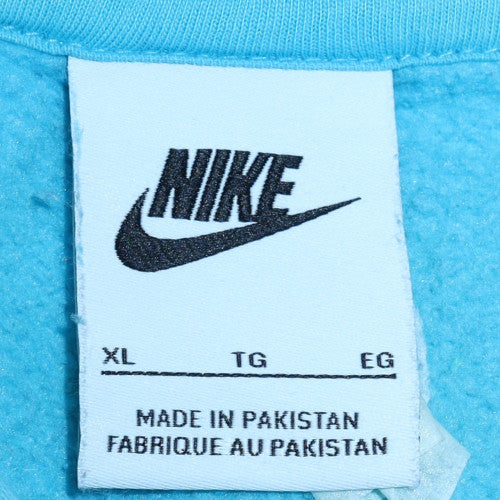 Womens UK Size XL Nike Blue Pullover Hoodie
