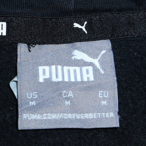 Mens UK Size M PUMA Black Pullover Hoodie