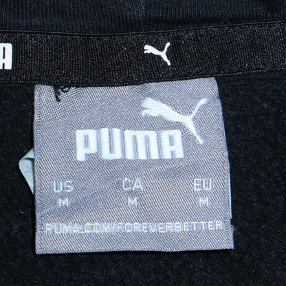 Mens UK Size M PUMA Black Pullover Hoodie