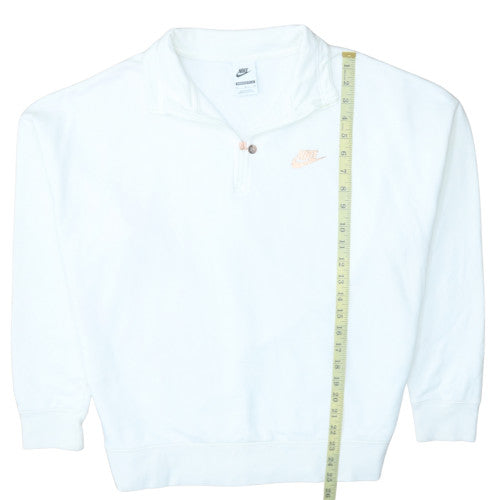 Womens UK Size M Nike White Pullover Sweatshirt