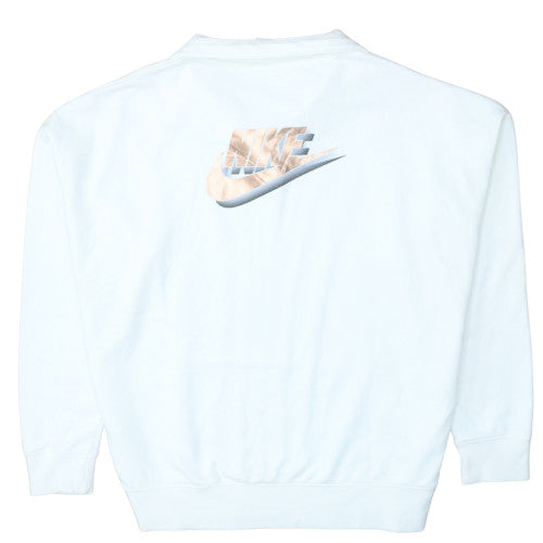 Womens UK Size M Nike White Pullover Sweatshirt