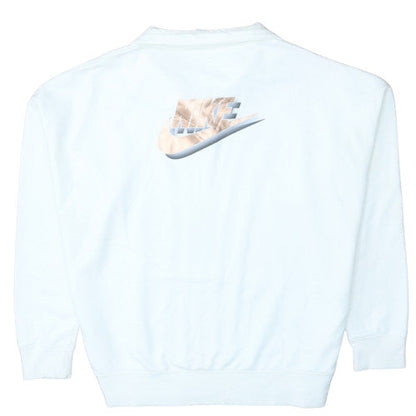 Womens UK Size M Nike White Pullover Sweatshirt
