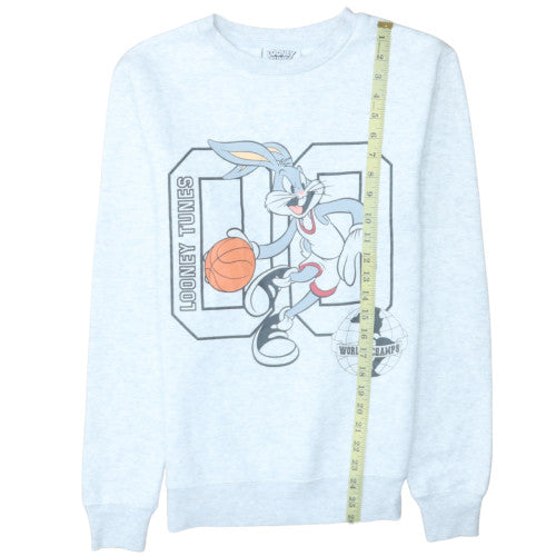 Mens UK Size S Looney Tunes Grey Pullover Sweatshirt