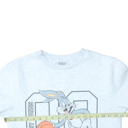 Mens UK Size S Looney Tunes Grey Pullover Sweatshirt
