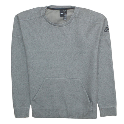Mens UK Size S adidas Grey Pullover Sweatshirt