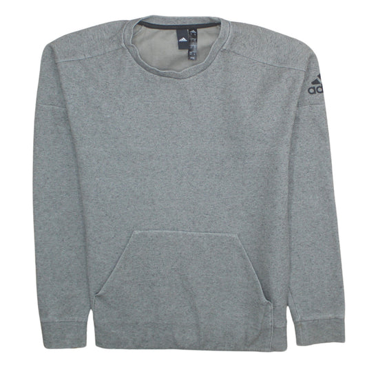 Mens UK Size S adidas Grey Pullover Sweatshirt