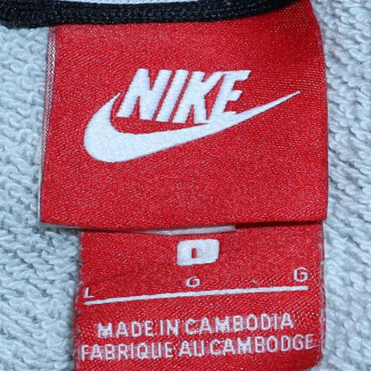 Mens UK Size L Nike Grey Pullover Hoodie