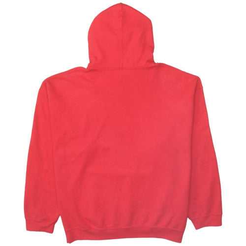 Mens UK Size XL Gildan Red Pullover Hoodie