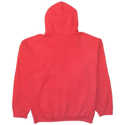 Mens UK Size XL Gildan Red Pullover Hoodie