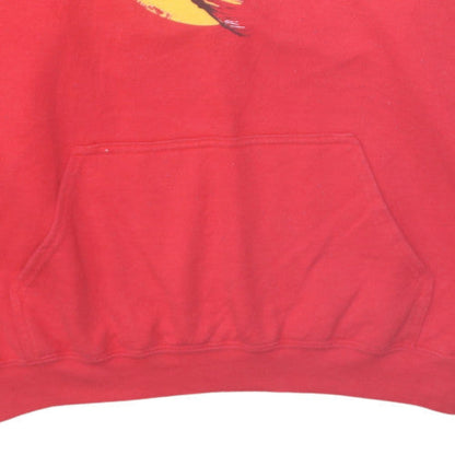 Mens UK Size XL Gildan Red Pullover Hoodie