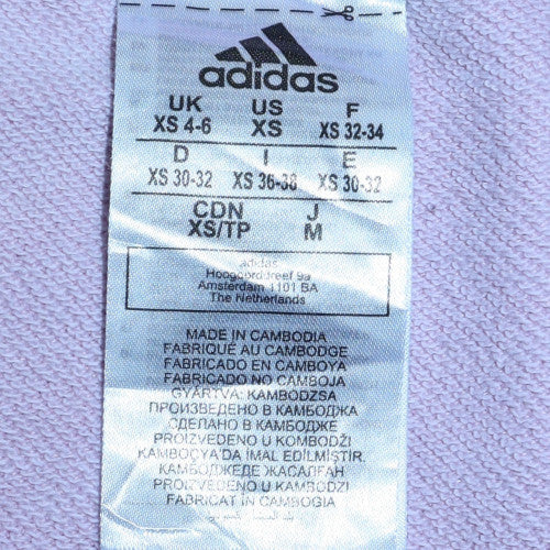 Womens UK Size XS adidas Pink Pullover Sweatshirt
