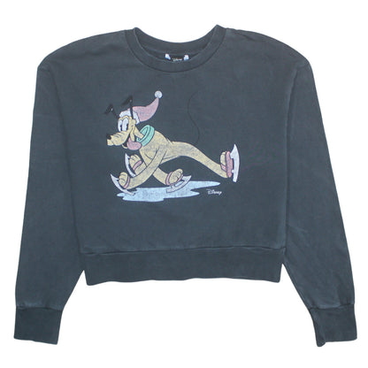Womens UK Size M Disney Black Pullover Sweatshirt