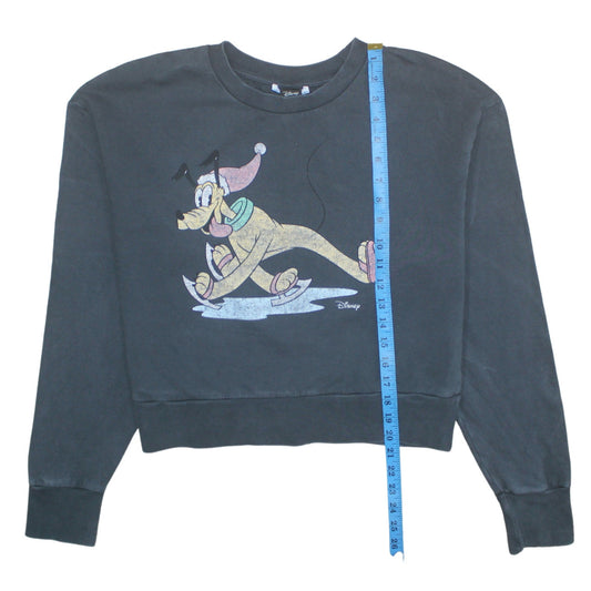 Womens UK Size M Disney Black Pullover Sweatshirt