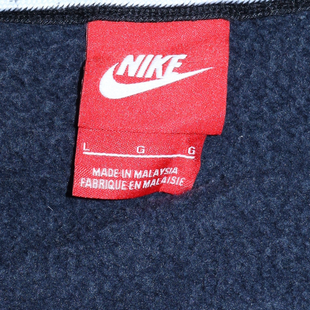 Mens UK Size L Nike Blue Full Zip Hoodie