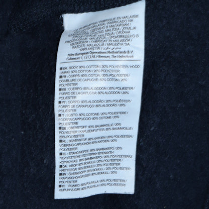 Mens UK Size L Nike Blue Full Zip Hoodie