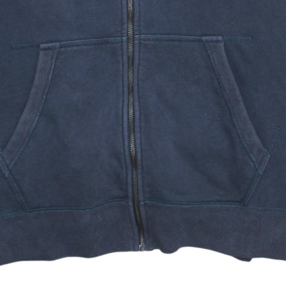 Mens UK Size L Nike Blue Full Zip Hoodie