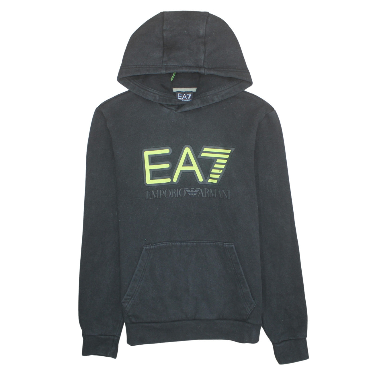 Mens UK Size S Emporio Armani Black Pullover Hoodie