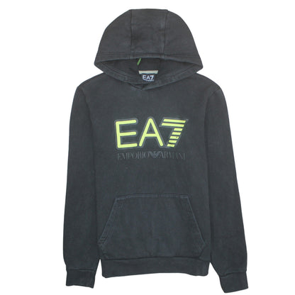 Mens UK Size S Emporio Armani Black Pullover Hoodie