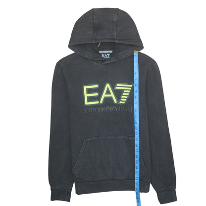 Mens UK Size S Emporio Armani Black Pullover Hoodie