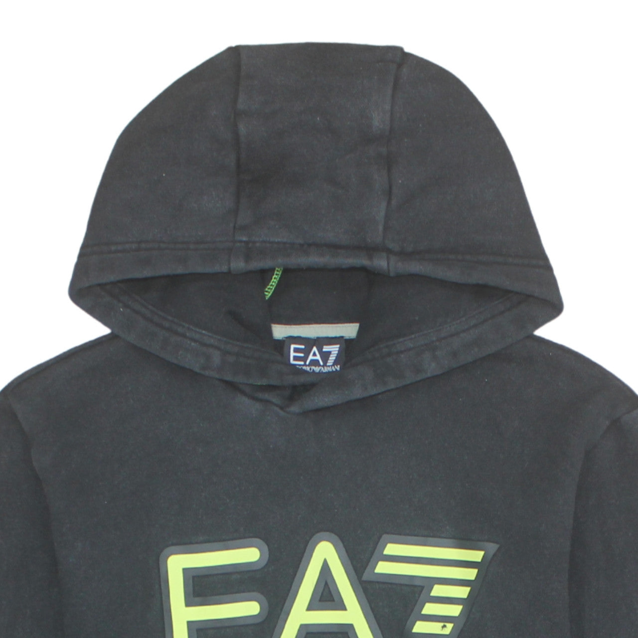 Mens UK Size S Emporio Armani Black Pullover Hoodie