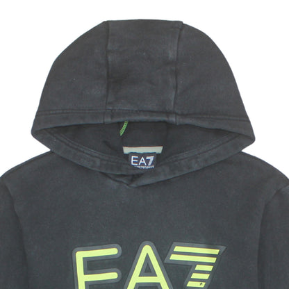 Mens UK Size S Emporio Armani Black Pullover Hoodie