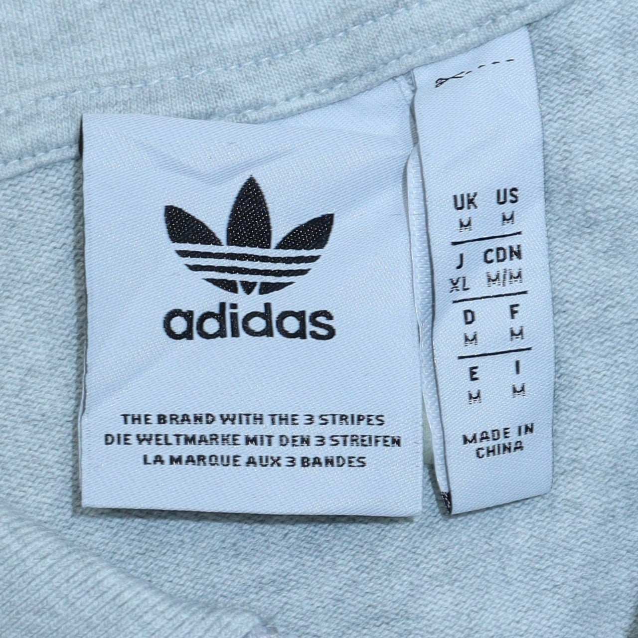 Mens UK Size M adidas Grey Henley Sweatshirt
