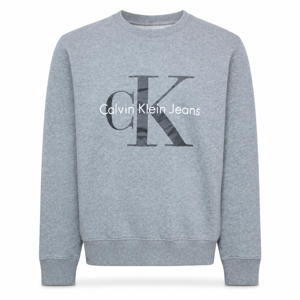 Mens UK Size S Calvin Klein Jeans Grey Pullover Sweatshirt