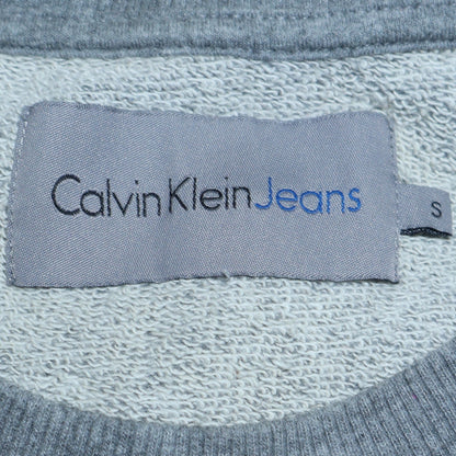 Mens UK Size S Calvin Klein Jeans Grey Pullover Sweatshirt
