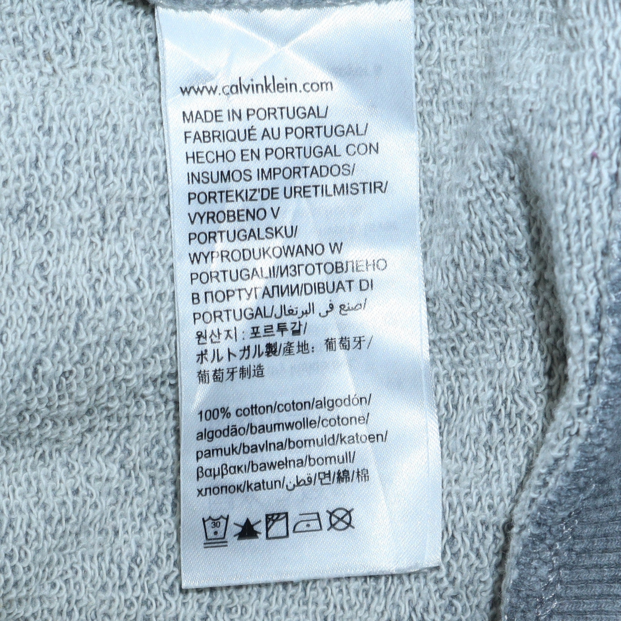Mens UK Size S Calvin Klein Jeans Grey Pullover Sweatshirt