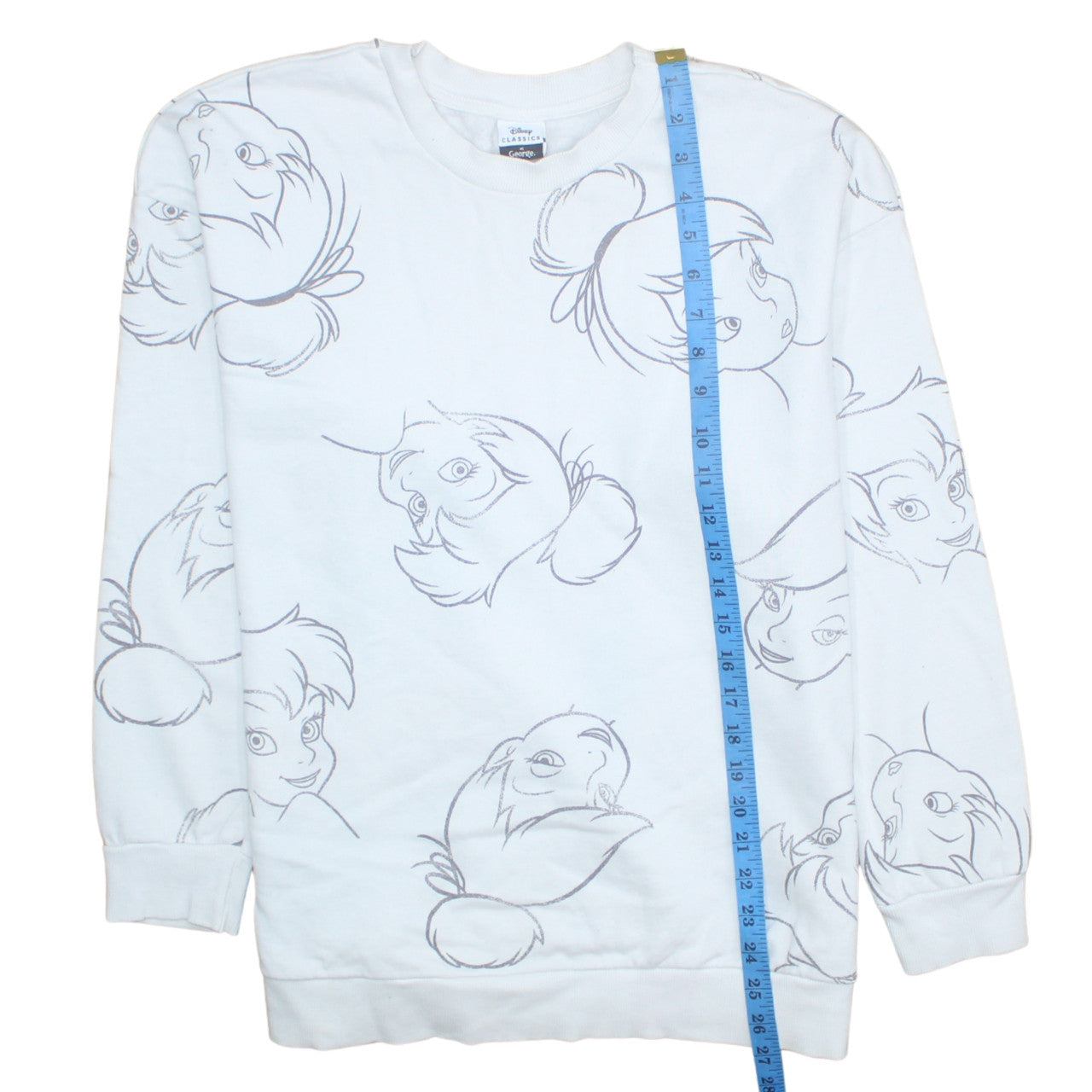 Womens UK Size L George Ivory Pullover Sweatshirt