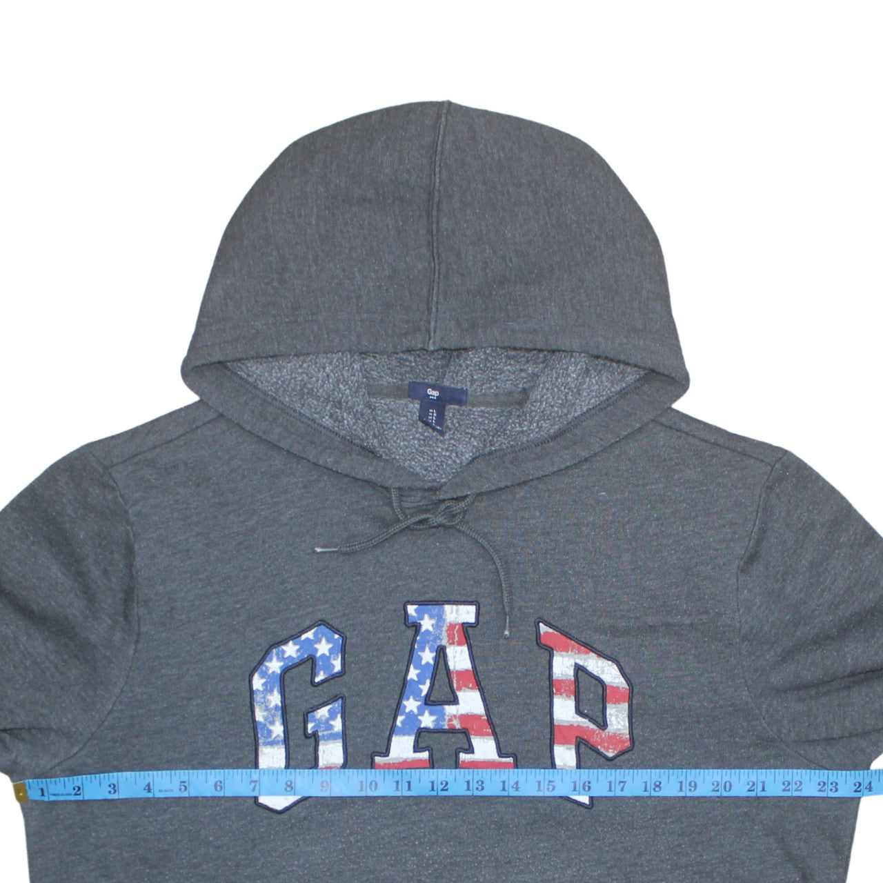 Mens UK Size L Gap Grey Pullover Hoodie